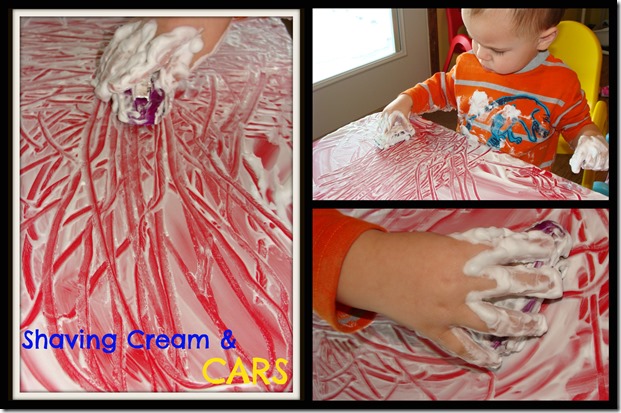 shaving cream and cars Collage shaving cream and cars Collage