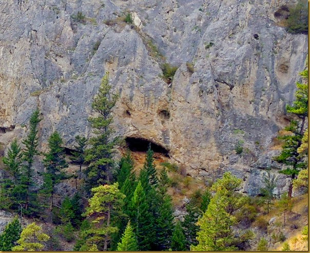 Monster of the canyon face #1 cave eyes