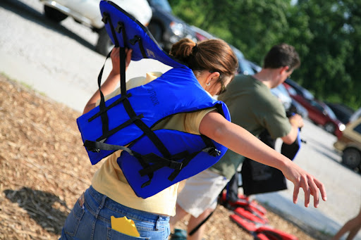 KSMU's Michele Skalicky participated in the Media Outdoor Adventure Challenge.  (Photo Credit: Alex Crowder)(Photo Credit: Alex Crowder)