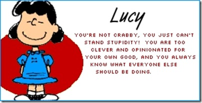 Peanuts Personality - Lucy