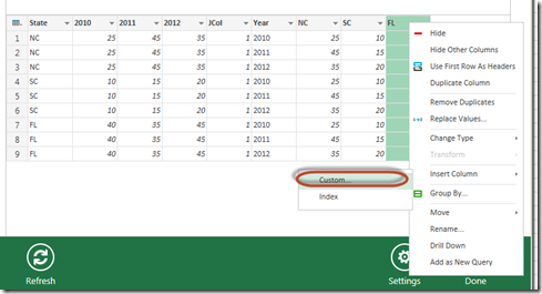 Add custom column for Sales