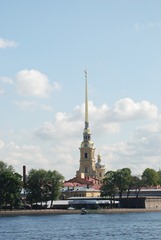 St. Petersburg, Russia - The spire on Peter and Paul Fortress