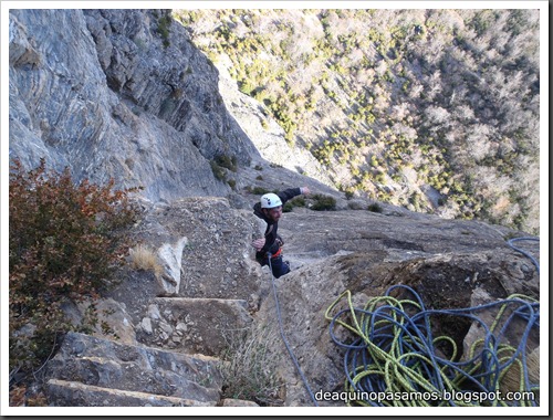 Via Diedro Sajuma 190m 6b (6a A0 Oblig) (Peña Solano, Escarrilla) (Victor) 0609 Via Diedro Sajuma 190m 6b (6a A0 Oblig) (Peña Solano, Escarrilla) (Victor) 0609