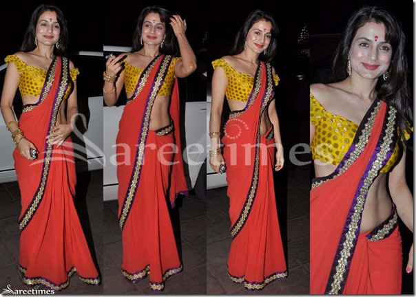 Amisha_Patel_Red_Georgette_Saree