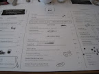 The lunch menu at Jack's Wife Freda.