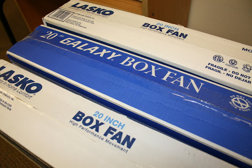 The community may donate fans for immediate distribution to those in need. (photo credit: James Mulvenon)