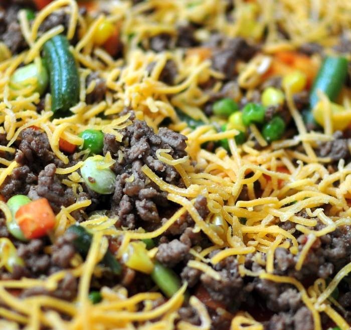 Beefy Veggie Enchilada Casserole {Low Calorie Recipe} Monica Wants It