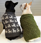 Yes, Francesca, and don't I look absolutely fetching in this green Diamond Sweater?  It's a classic sweater with a tweedy bit of homespun charm and it also comes in red and blue, so we might have to go back and stock up!