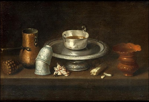 Zurbaran, Nature morte à la tasse de chocolat Zurbaran, Nature morte à la tasse de chocolat