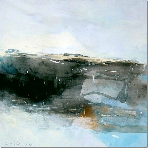 Landscape on white-Sergio-Aiello-ENKAUSTIKOS