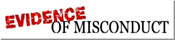 Evidence of Misconduct banner Evidence of Misconduct banner