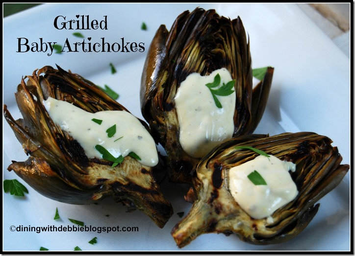 diningwithdebartichokes grilled