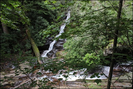 one of several waterfalls