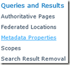 Queries and Results menu Queries and Results menu