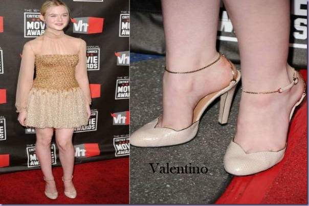 Elle-Faning-Sapato-Salto-Valentino Elle-Faning-Sapato-Salto-Valentino