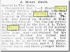 J. Henry Davis Obit J. Henry Davis Obit