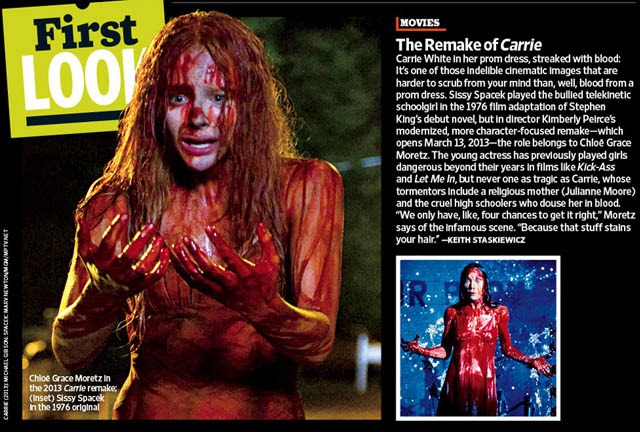 Carrie (Chloe Moretz) csurom vér - Az első képek 01