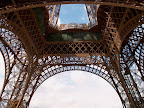 The Eiffel Tower from underneath