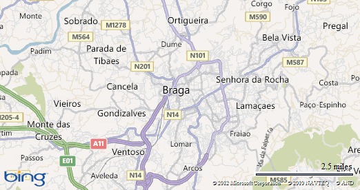 Imagem no mapa