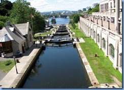 6607 Ottawa - Rideau Canal Locks looking north from Plaza Bridge 6607 Ottawa - Rideau Canal Locks looking north from Plaza Bridge