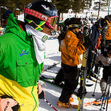 Errol with Alpine Meadows Ski Team rippers on Feb 21, 2009