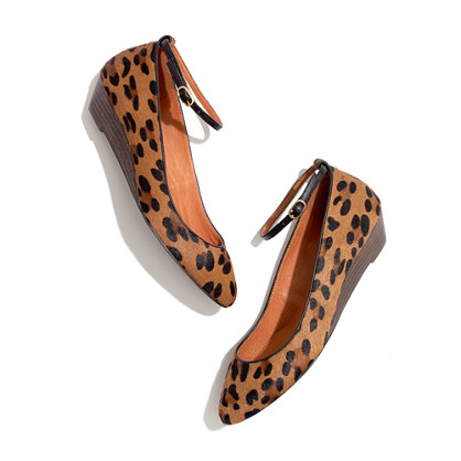 I've been craving some leopard calf hair shoes (which I am convinced look good with everything). Plus, they are wedges which are super comfy. Win-win. (Madewell Mini Wedge, on sale for $124.50, madewell.com) I've been craving some leopard calf hair shoes (which I am convinced look good with everything). Plus, they are wedges which are super comfy. Win-win. (Madewell Mini Wedge, on sale for $124.50, madewell.com)