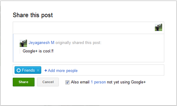 google plus invite method