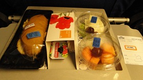 Café da manhã vegetariano na KLM