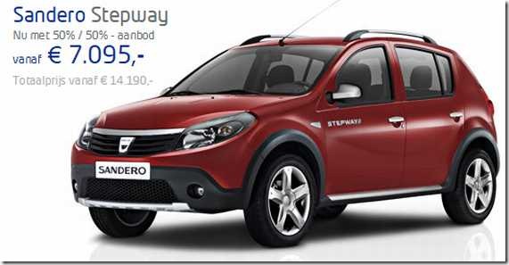 Prijzen 1-7-2012 Dacia Stepway