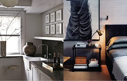 Francisco Costa's Muray Hill, New York, apartment includes a swing-out seat under the kitchen window for a view of the Empire State Building and a magnificent photograph of a horse's mane. Francisco Costa's Muray Hill, New York, apartment includes a swing-out seat under the kitchen window for a view of the Empire State Building and a magnificent photograph of a horse's mane.