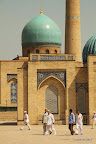 Leaving the Khast Imom mosque after prayer