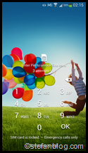 PIN enter - Galaxy S4