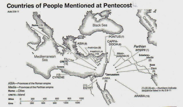 Pentecost map