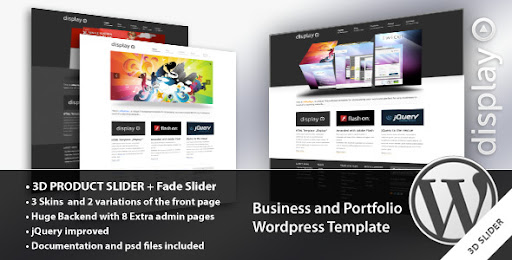 Display 3 in 1 - Business & Portfolio Wordpress  - ThemeForest Item for Sale