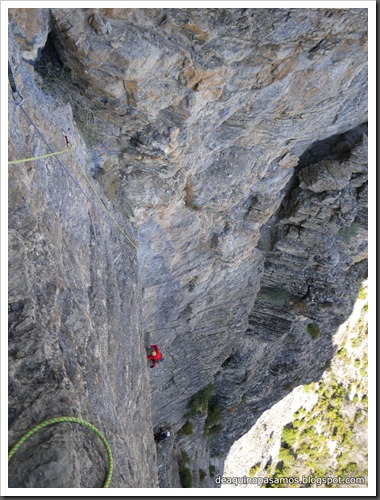 Via Diedro Sajuma 190m 6b (6a A0 Oblig) (Peña Solano, Escarrilla) (Isra) 9525 Via Diedro Sajuma 190m 6b (6a A0 Oblig) (Peña Solano, Escarrilla) (Isra) 9525