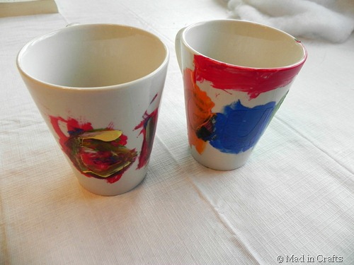 painted mugs for grandparents before