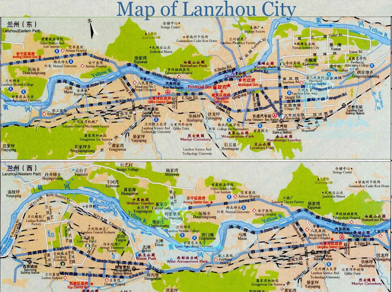 Map-of-Lanzhou-City