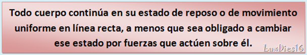 primera ley de newton primera ley de newton