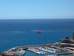 Panoramic view over Puerto Rico harbor Panoramic view over Puerto Rico harbor