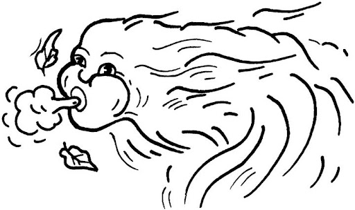 WIND COLORING PAGES