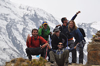 Boy band photo - Day 5 - Lower Pisang to Manang