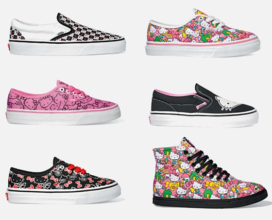 Tênis Vans Hello Kitty para meninas estilosas. Tênis Vans Hello Kitty para meninas estilosas.