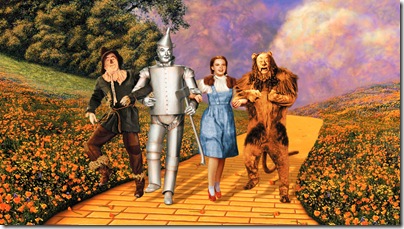 Dorothy, Lion, Scarecrow and Tin Man