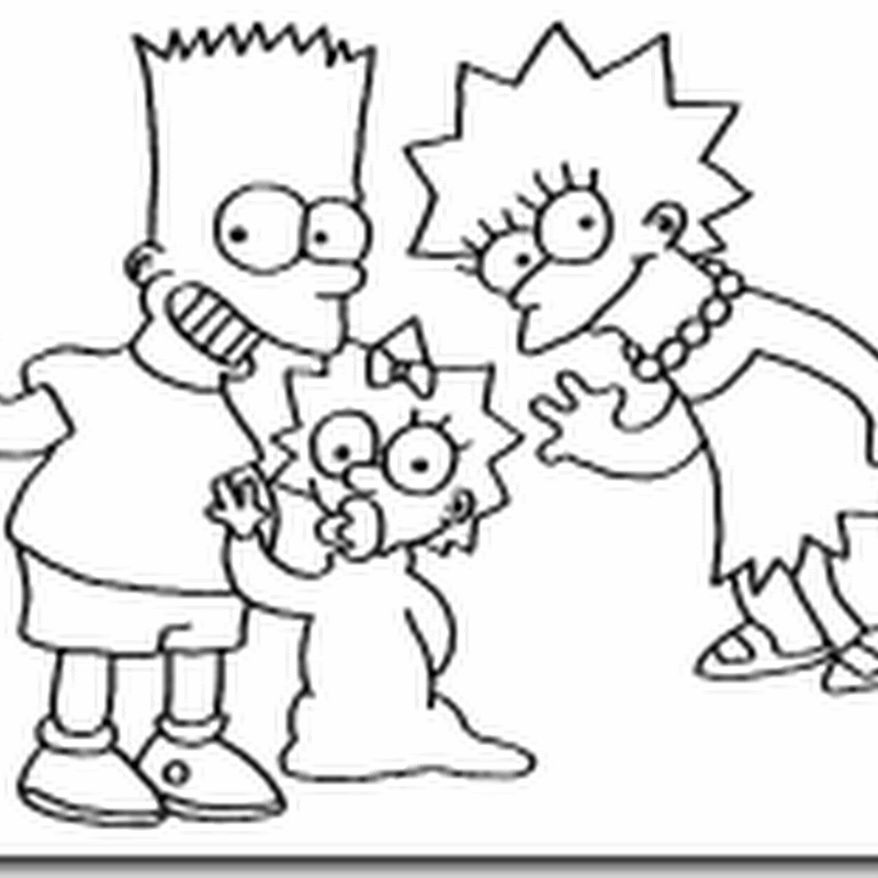 Láminas de los Simpson para colorear