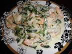 Mary-Kay serves up this delicious dish with a stylish plate.