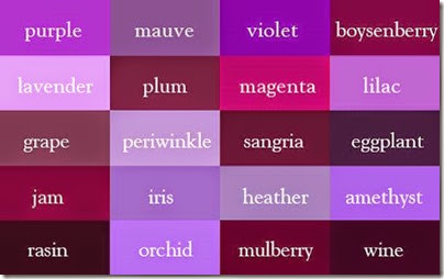 Colours Label - 07 Purple Range