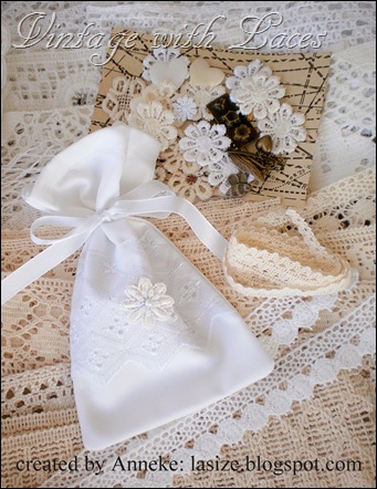 Lavender bag and lace Lavender bag and lace