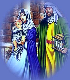Maria e José levam Jesus ao templo para ação de graças, cumprindo o preceito.