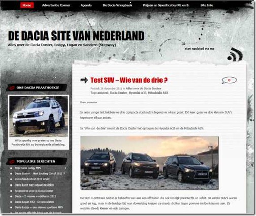 De Dacia Site van Nederland 01
