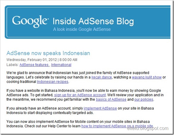 Google Adsense Bahasa Indonesia Google Adsense Bahasa Indonesia